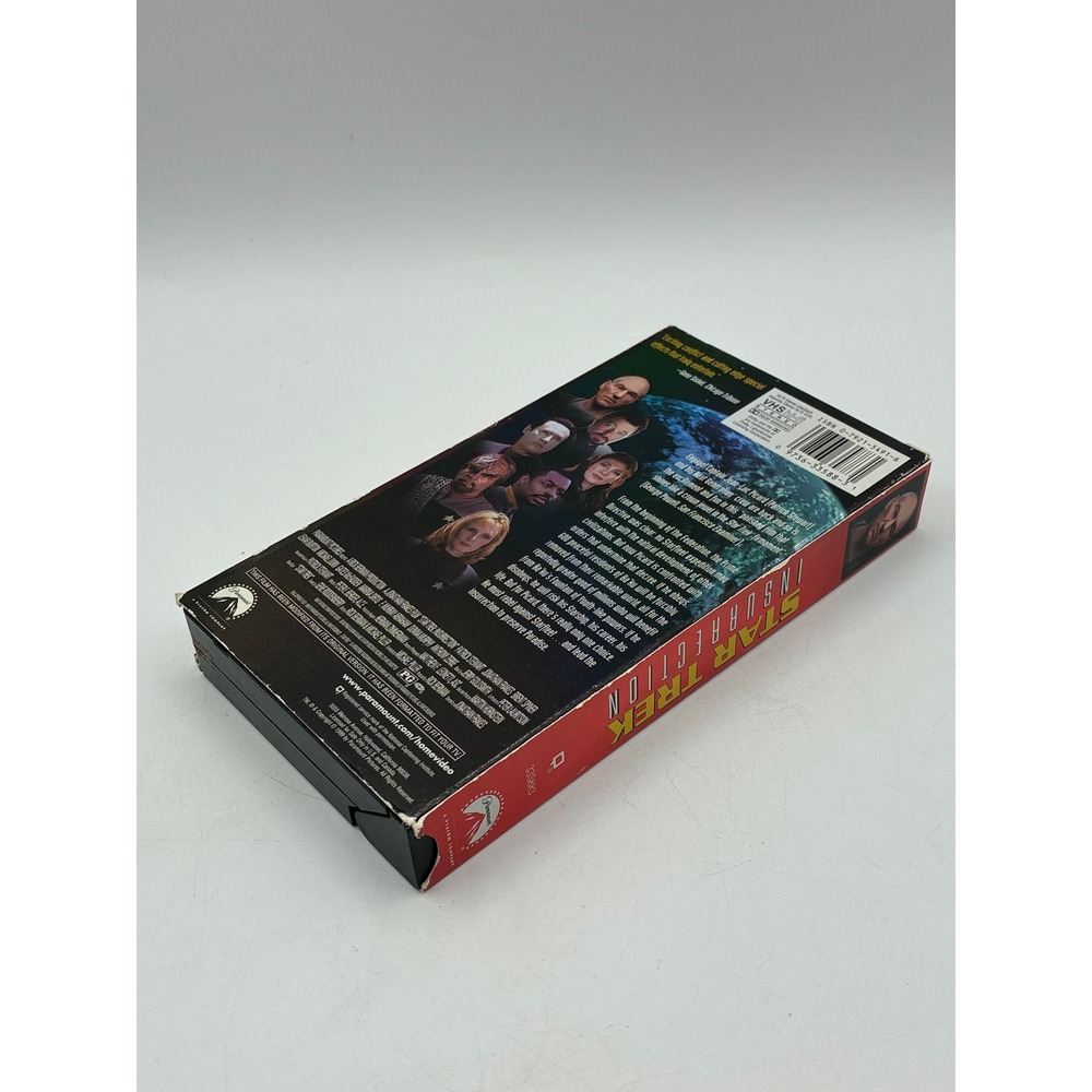 Star Trek Insurrection VHS 1999 Paramount Sci-Fi Movie Holographic Cover Tape - Picture 2 of 4